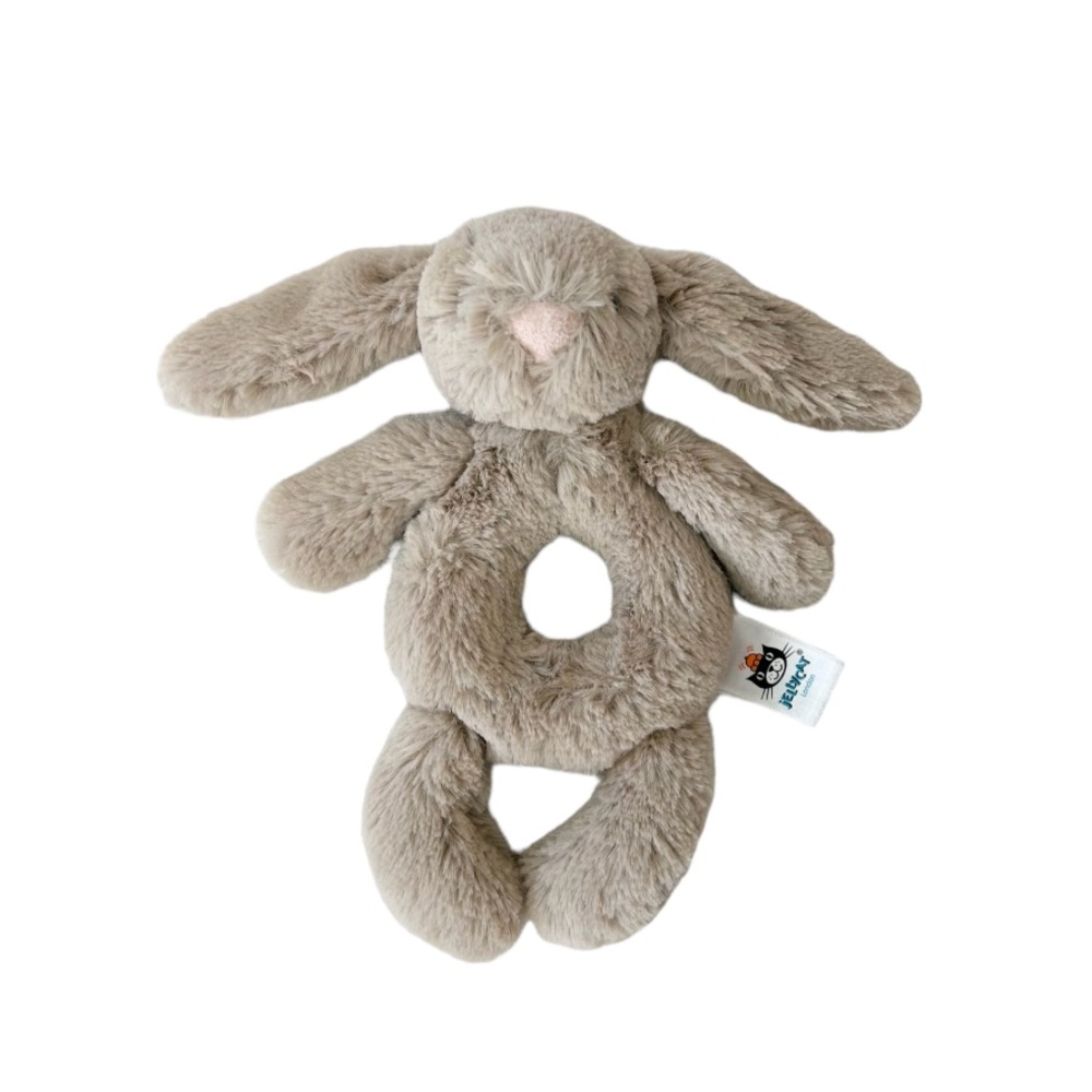 Jellycat Bashful Beige Bunny Ring Rattle